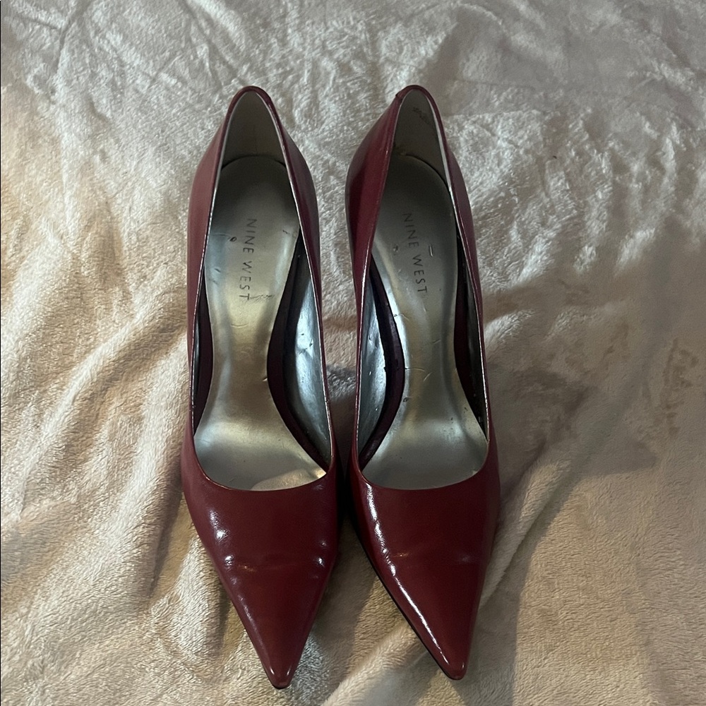 Nine West Burgundy Heels